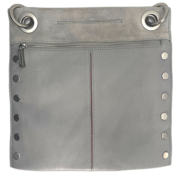 Hammitt Montana Reversible Pewter Nubuck Snake Crossbody Silver - Picture 6 of 16